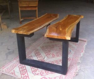 meja kopi antik jati