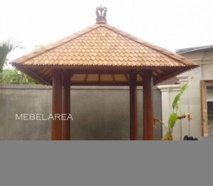 Gazebo Minimalis kayu Glugu Ukuran 200x200