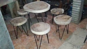 kursi bundar antik Recycled