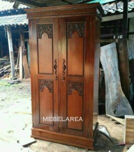 Lemari Pakaian Pintu 2 Jati
