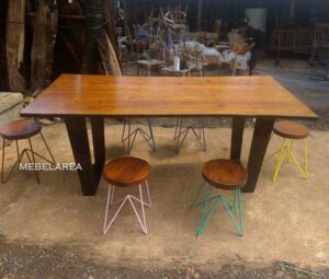 Meja Trembesi Blok Modern