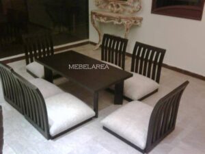 Set Meja Kopi Jati Modern