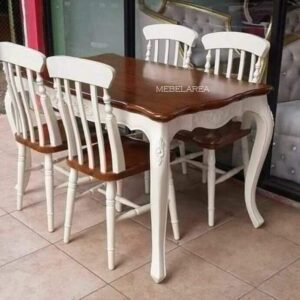 Set Kursi Makan Vintage Duco