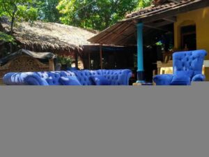 set sofa tamu modern kayu