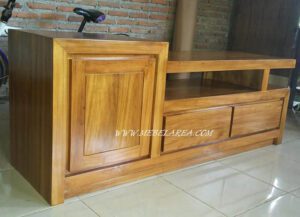 Jual Meja Tv Minimalis Modern Kayu Jati Jepara
