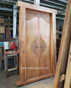 pintu rumah jati ukiran