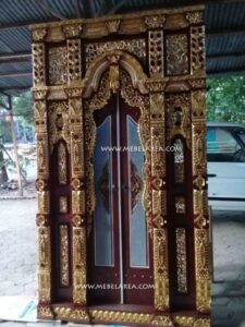 Jual Pintu Gebyok Ukiran Kayu Jati Model Jawa Kuno