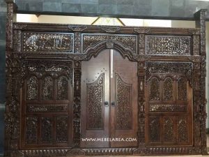 Pintu Gebyok Ukiran Kayu Jati