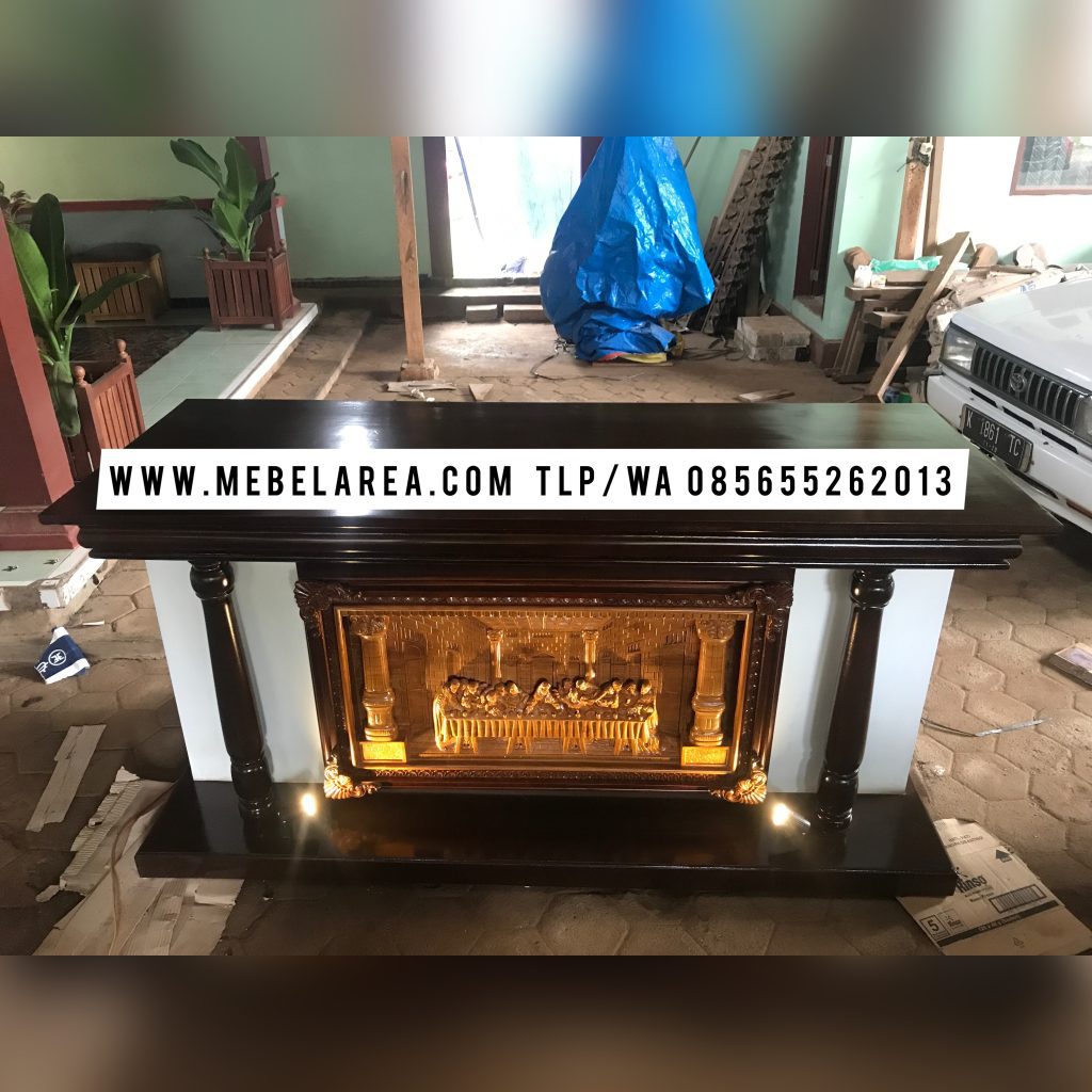 Meja Altar Ukiran Perjamuan Kudus Terbaru