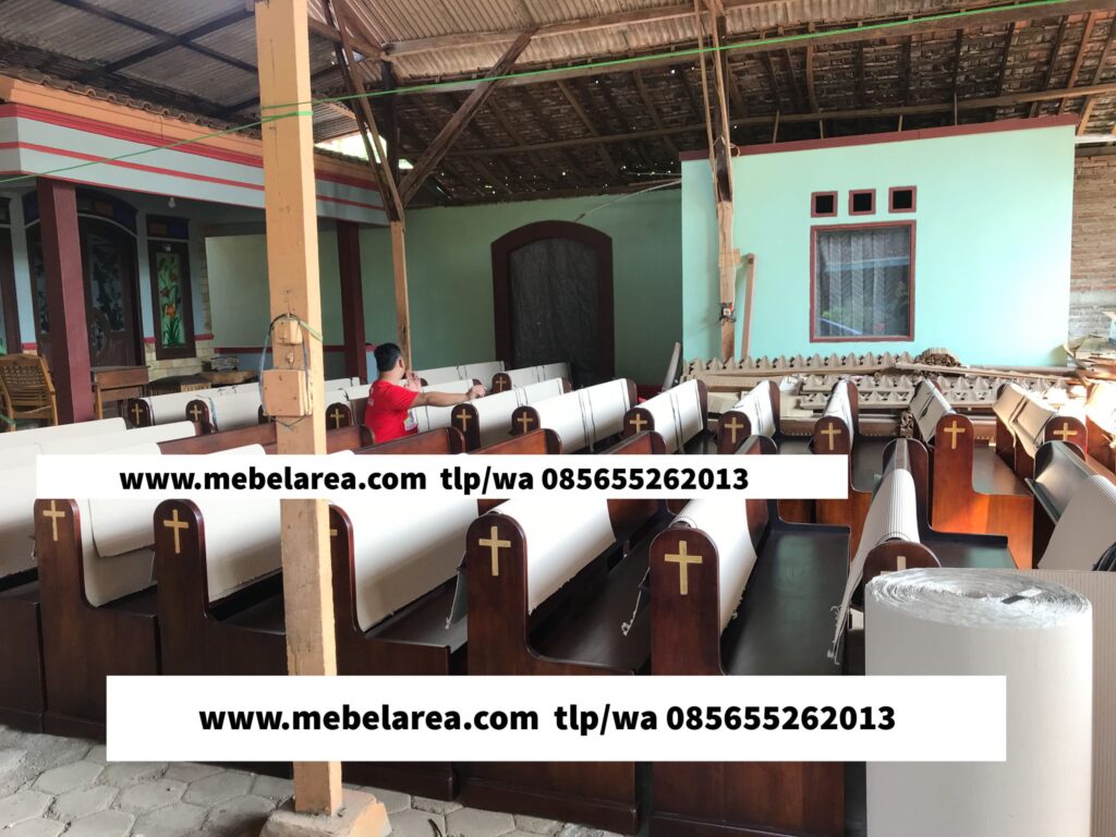 Bangku Gereja Minimalis Jati