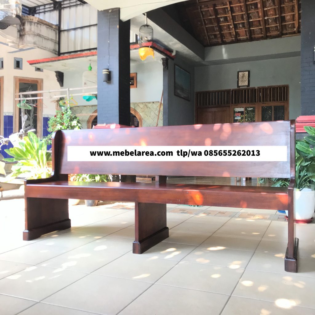Bangku Gereja Minimalis Kayu Jati
