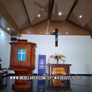 Mimbar Podium Gereja Hkbp Jati Minimalis