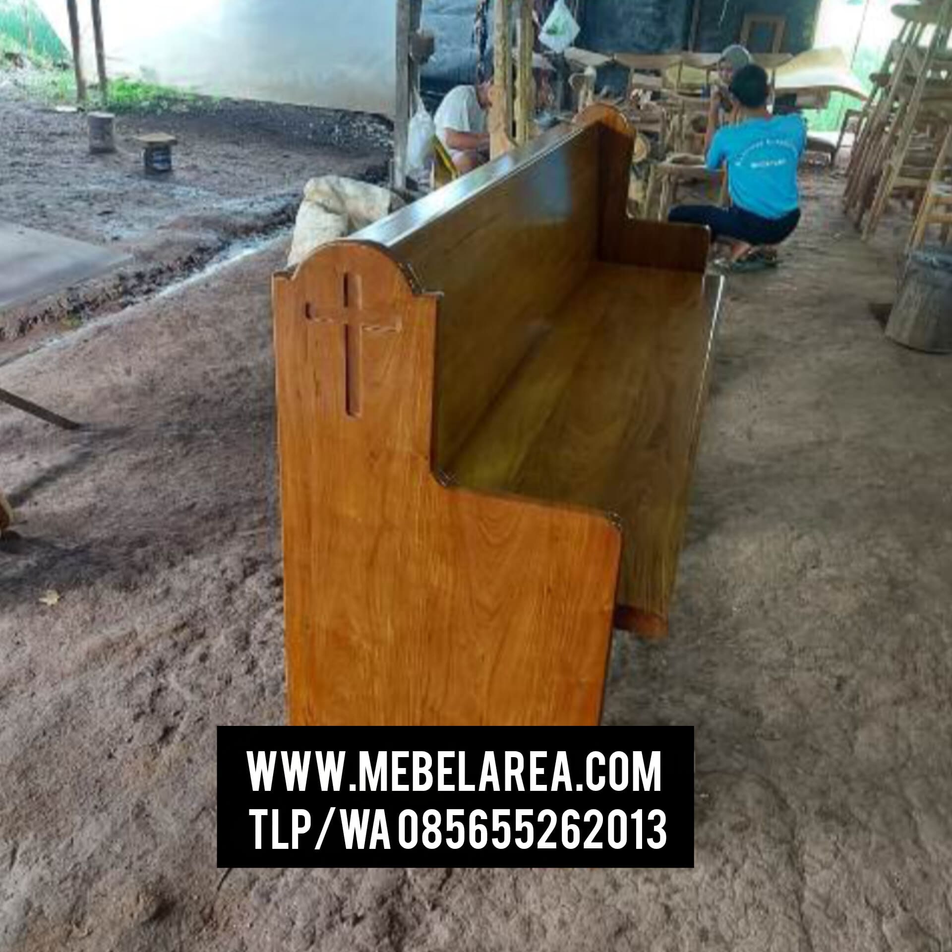 Bangku Gereja Minimalis Kayu Jati