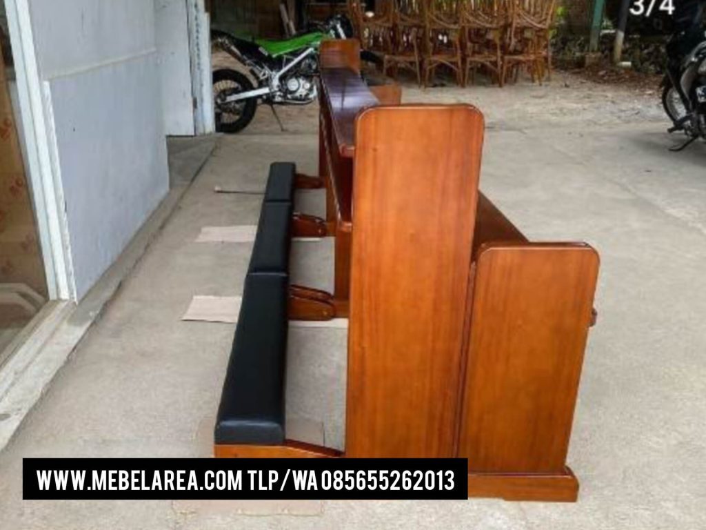 Bangku Gereja Minimalis Kayu Jati