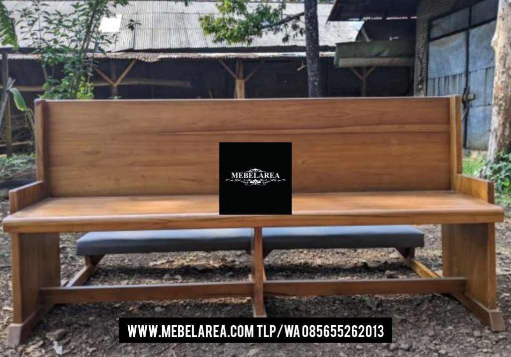 Furniture Bangku Gereja Kayu Jati