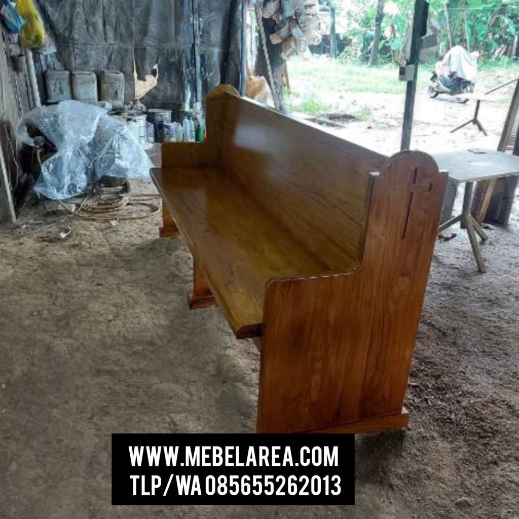Bangku Gereja Kayu Jati