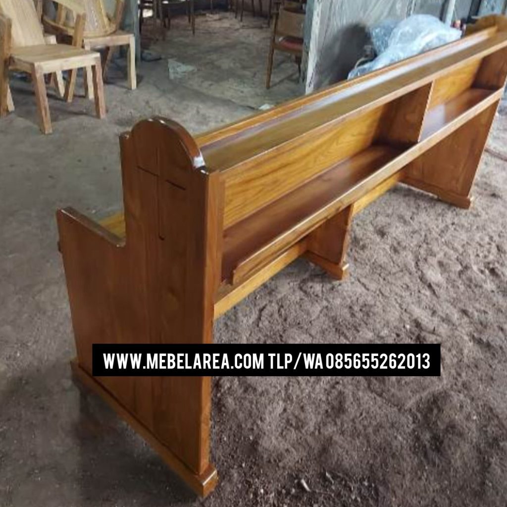 Model Bangku Gereja Kayu Jati